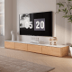 Solidwood Hemura Entertainment Unit with Sintered Stone Top, 2.4m