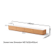 Solidwood Hemura Entertainment Unit with Sintered Stone Top, 2.4m