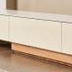 Solidwood Miaco Adjustable Entertainment Unit with Sintered Stone Top