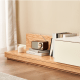 Solidwood Miaco Adjustable Entertainment Unit with Sintered Stone Top