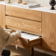 Solidwood Hemura Tall Entertainment Unit with Sintered Stone Top