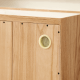 Solidwood Hemura Tall Entertainment Unit with Sintered Stone Top