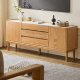 Solidwood Hemura Tall Entertainment Unit with Sintered Stone Top