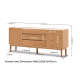 Solidwood Hemura Tall Entertainment Unit with Sintered Stone Top