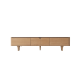 Solidwood Santa Rosa Entertainment Unit with Sintered Stone Top
