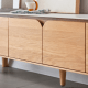 Solidwood Santa Rosa Entertainment Unit with Sintered Stone Top