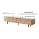 Solidwood Santa Rosa Entertainment Unit with Sintered Stone Top