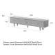 Solidwood Santa Rosa Entertainment Unit with Sintered Stone Top