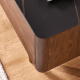 Solidwood Zephyr Walnut Entertainment Unit with Sintered Stone Top