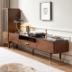 Solidwood Zephyr Walnut Entertainment Unit with Sintered Stone Top