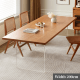 Solidwood Elvoraa Cherry Dining Table Set with 4 Chairs, 2m