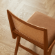 Solidwood Elvoraa Cherry Dining Table Set with 4 Chairs, 1.8m