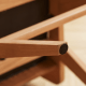 Solidwood Elvoraa Cherry Dining Table Set with 4 Chairs, 1.8m