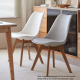 Solidwood Radiant Dining Chairs, Off-White, Set of 2