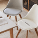 Solidwood Radiant Dining Chairs, Off-White, Set of 2