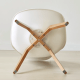 Solidwood Radiant Dining Chairs, Off-White, Set of 2