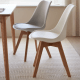 Solidwood Radiant Dining Chairs, Off-White, Set of 2