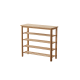 Solidwood Fuji Shoe Bench, 80x30x72cm, Oak