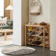 Solidwood Fuji Shoe Bench, 80x30x72cm, Oak