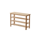 Solidwood Fuji Shoe Bench, 80x30x57cm, Oak
