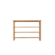 Solidwood Fuji Shoe Bench, 80x30x57cm, Oak
