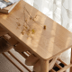 Solidwood Fuji Shoe Bench, 80x30x57cm, Oak