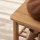 Solidwood Fuji Shoe Bench, 80x30x57cm, Oak