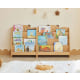 Solidwood Ayla Bear Styling Bookshelf of Four-tier, 60x27CM, Beech