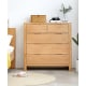 Solidwood Norway Chest of 5 drawers, 95x40CM, Oak