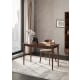 Solidwood Bailey Desk, Two Drawers, 120x53CM, Walnut