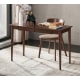 Solidwood Bailey Desk, Two Drawers, 120x53CM, Walnut