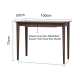 Solidwood Bailey Desk, A Drawer, 100x50CM, Walnut