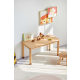 Solidwood Ayla Desk, 95x48CM, Beech