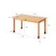 Solidwood Ayla Desk, 95x48CM, Beech