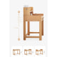 Solidwood Ayla Study Desk, 80x55CM, Beech