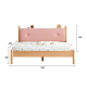 SolidWood Ayla Small Double Bed Frame, Pink