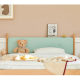 SolidWood Ayla Small Double Bed Frame, Light Teal