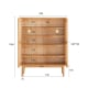 Solidwood Bailey Shoe Cabinet, 80x35CM, Oak