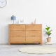 Solidwood Norway Chest of 6 drawers, 120x40CM, Oak