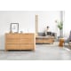 Solidwood Norway Chest of 6 drawers, 120x40CM, Oak