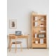 Solidwood Norway Bookcase, 85x32cm, Oak