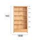 Solidwood Norway Bookcase, 100x32CM, Oak