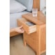 Solidwood Norway Three Drawer Bedside Table, 40x35CM, Oak