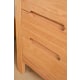 Solidwood Norway Three Drawer Bedside Table, 40x35CM, Oak