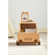 Solidwood Ayla Car Styling Bedside Table, 42x38CM, Beech