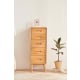 Solidwood Bailey Chest of 5 Drawers, 36x40CM, Oak