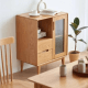 Solidwood Bailey Sideboard, 60x40X80CM, Oak