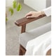 Solidwood Seattle 1-Seater Sofa, Beige/Dark Wood