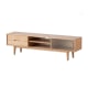 Solidwood Bailey TV Stand, 150x32x42CM, Oak