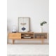 Solidwood Bailey TV Stand, 150x32x42CM, Oak